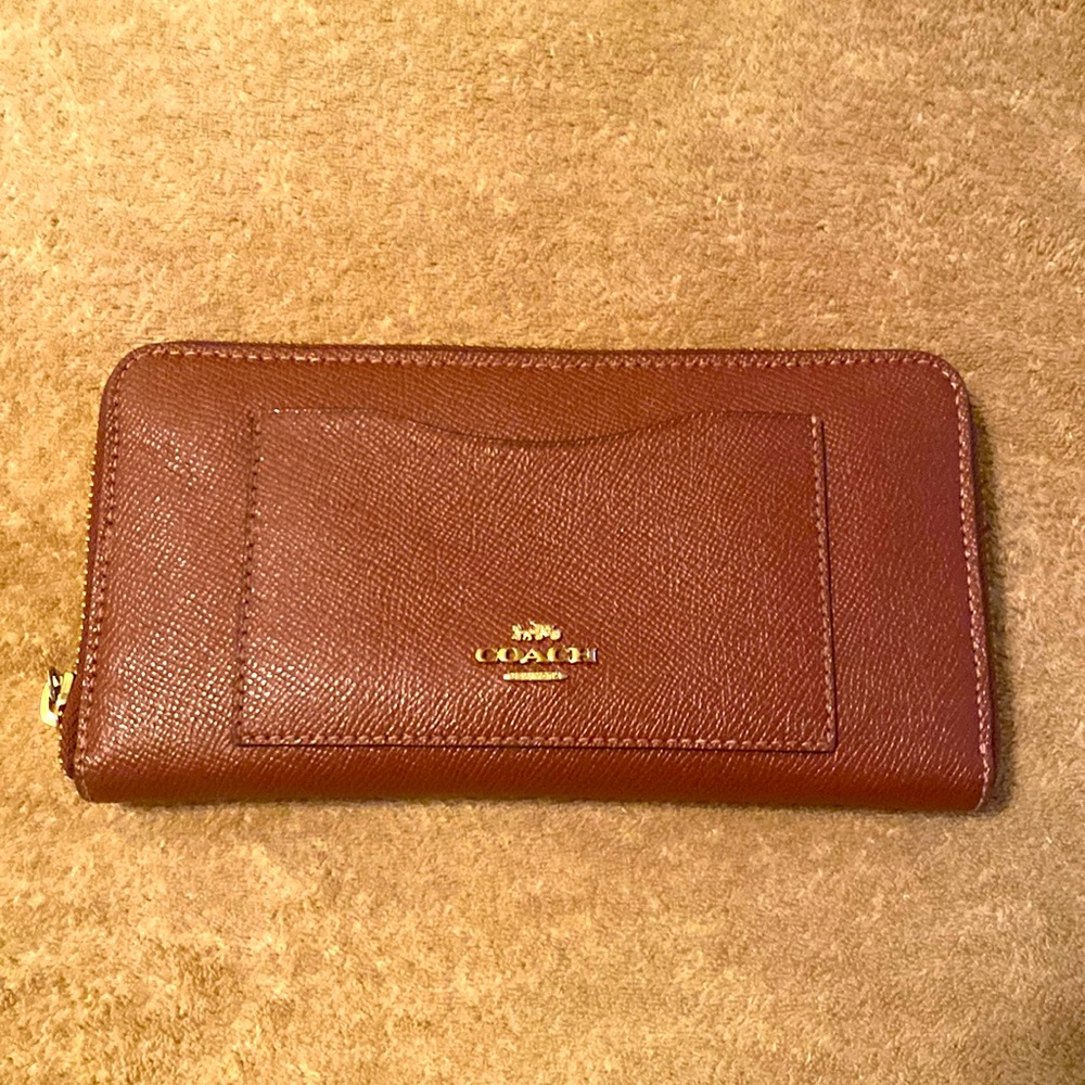 Burgundy coach wallet